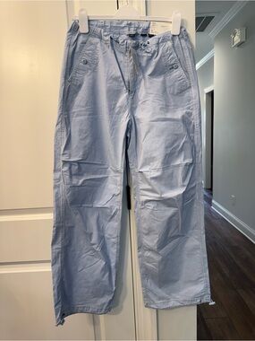 American Eagle Outfitters Light Blue Women's Drawstring Trousers